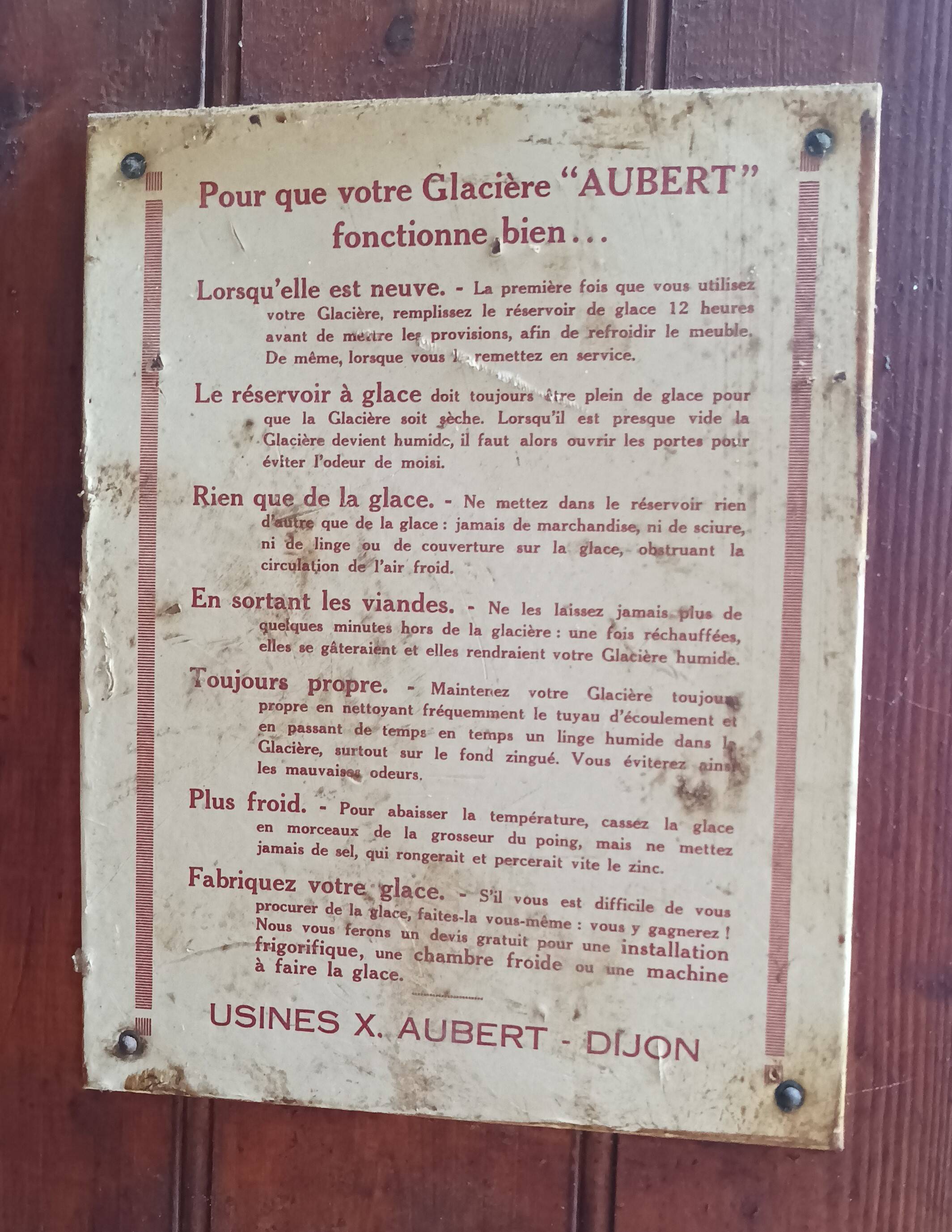 Xavier Aubert Dijon butcher's cooler in solid oak, professional furniture