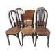 Suite de 6 chaises de Bistrot Baumann et Fischel années 1920