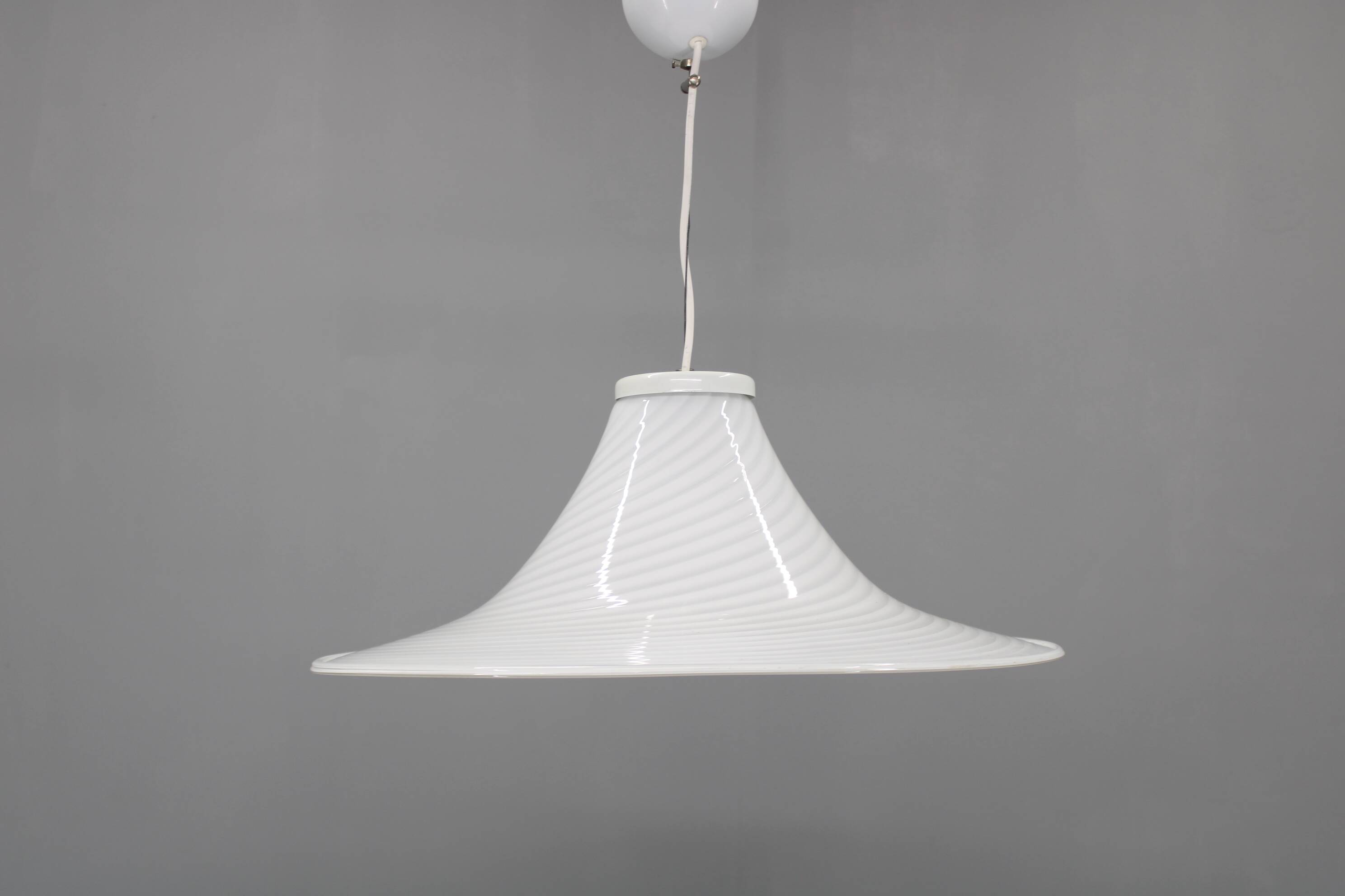 1970s Pair of Italian Pendants by Murano