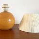 Vintage lamp in solid elm lampshade in wool 70s
