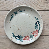 Duo hand-painted beige plates