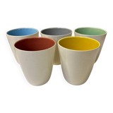 Set of 5 vintage Villeroy and Boch cups and mugs