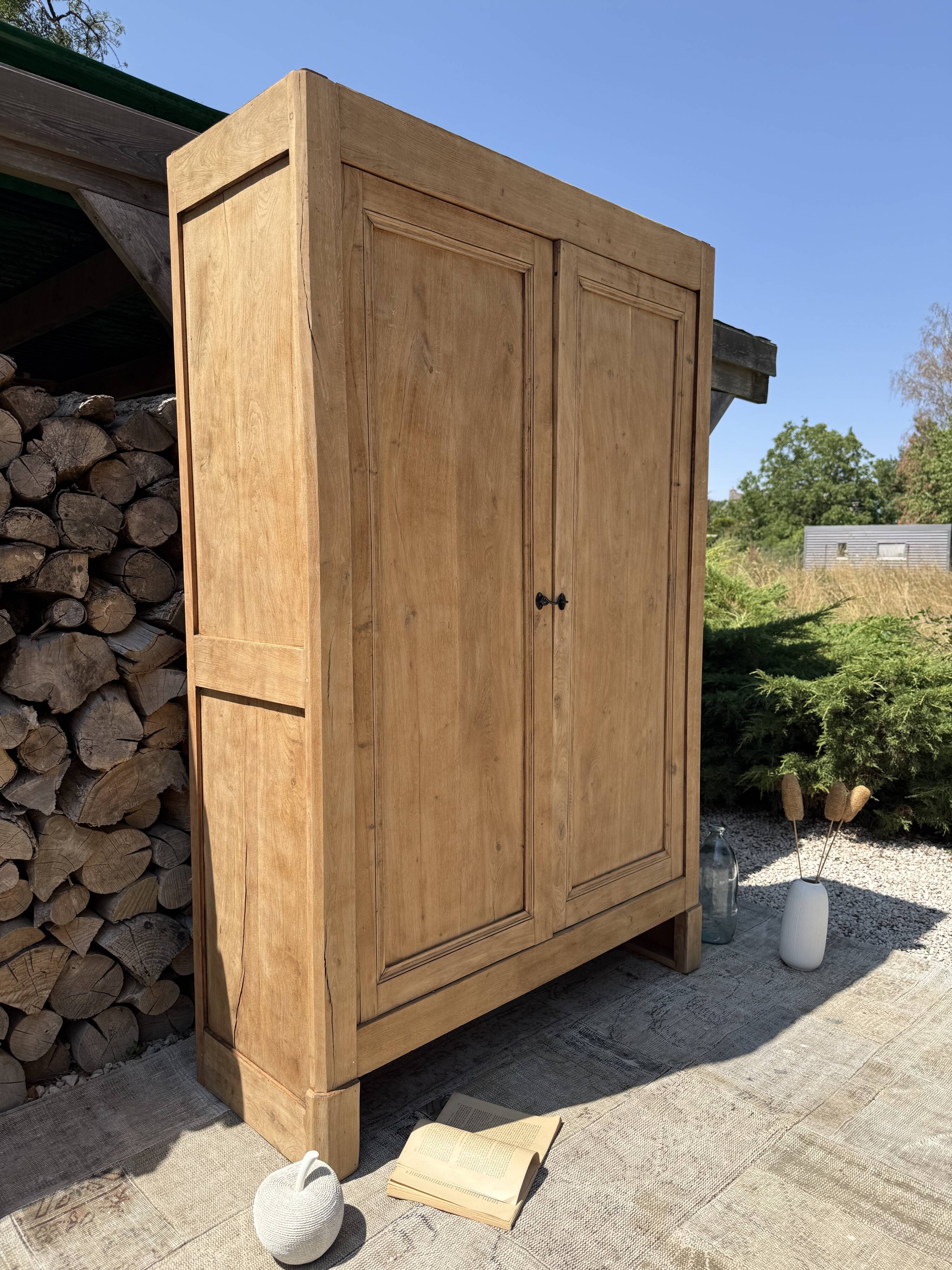 Renovated solid wood wardrobe