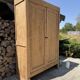 Renovated solid wood wardrobe