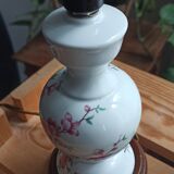 Pair of floral pattern bedside lamps