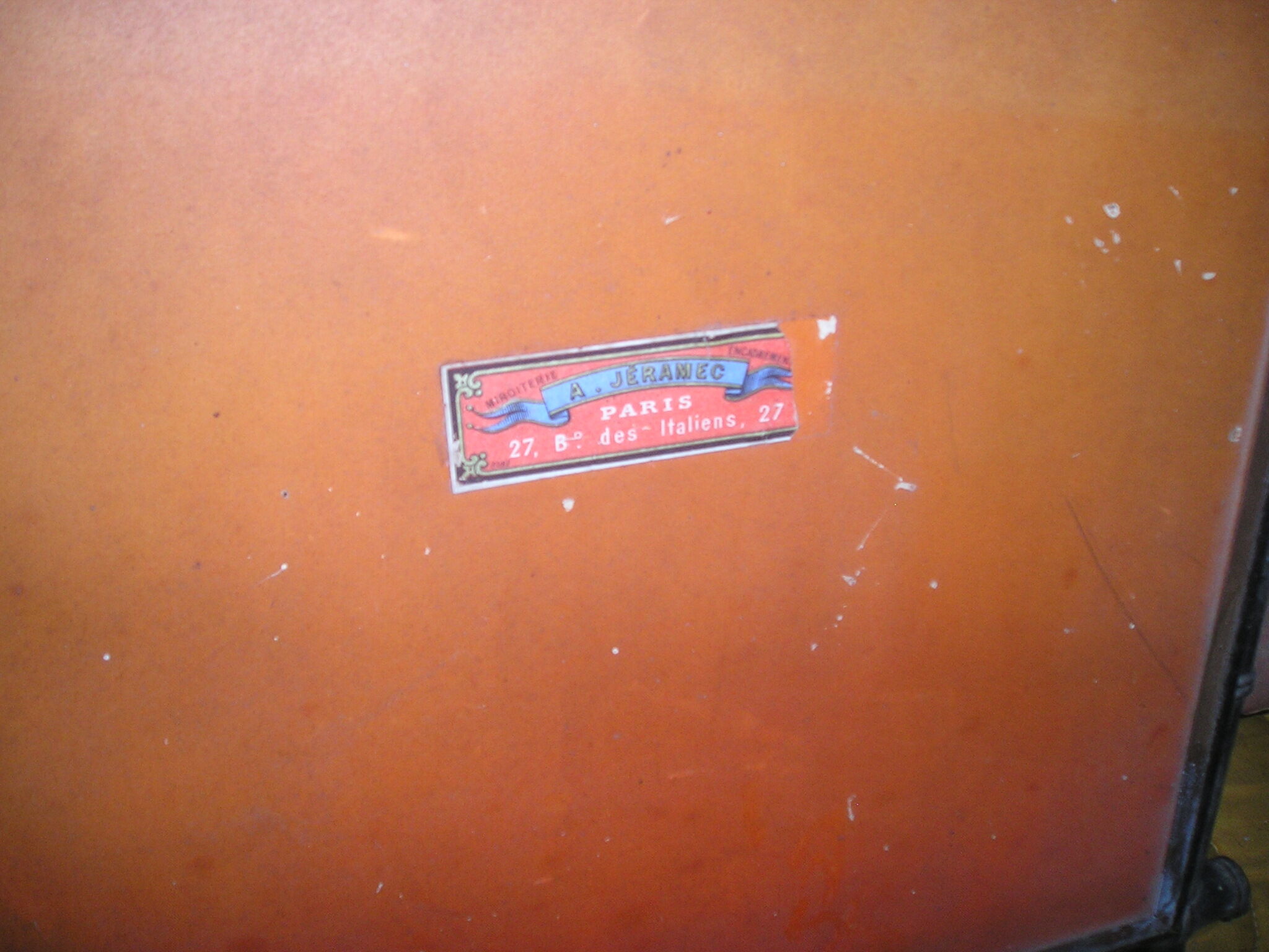 Napoleon III triptych wall mirror in blackened wood imitation bamboo 26x23cm