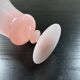 Vase en opaline rose