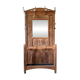 Art Deco entrance coat rack in walnut - Early 20th century