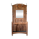Art Deco entrance coat rack in walnut - Early 20th century
