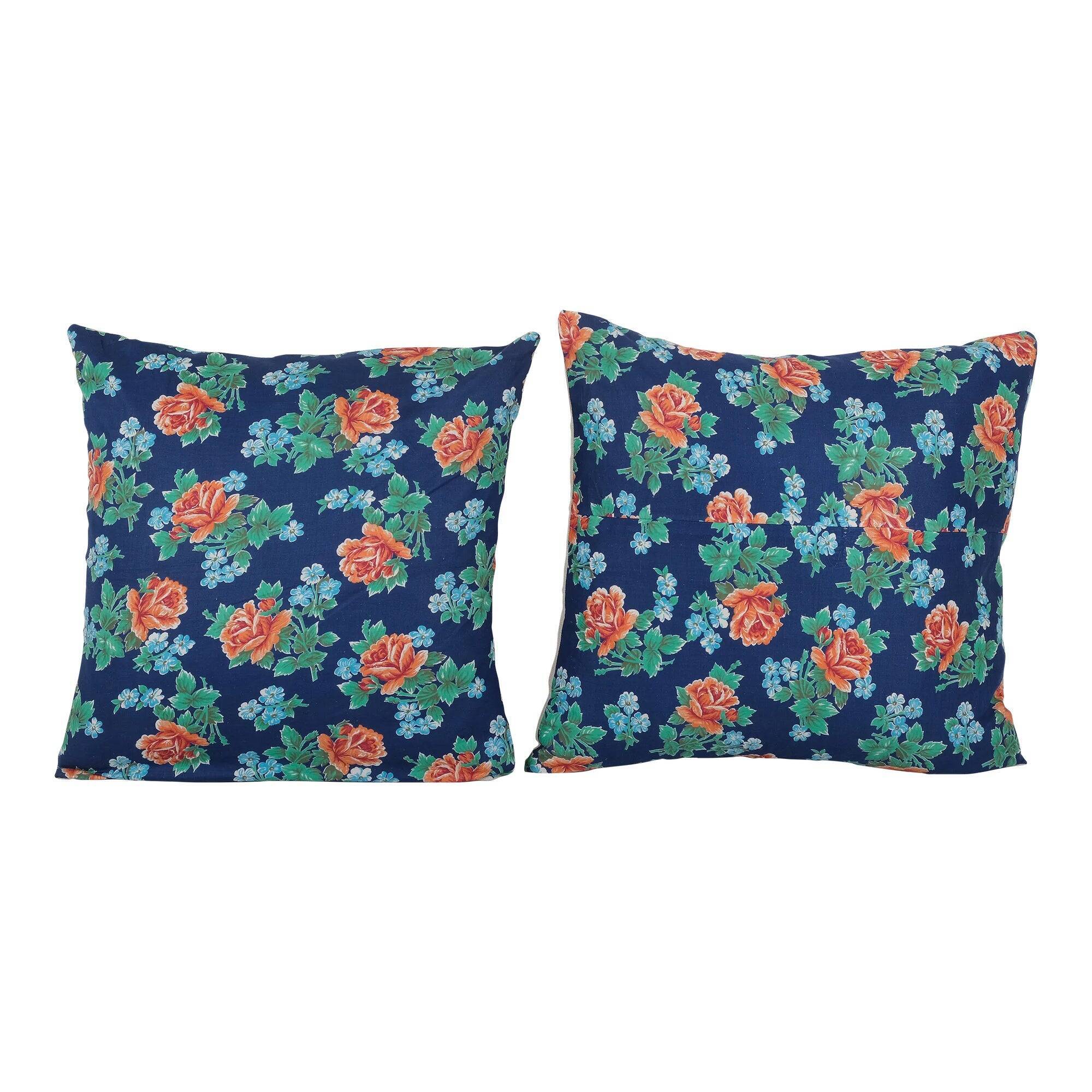 Set of 2 vintage Turkish cushion covers 61x61 cm