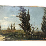 Oil on panel Impresionism, LATE NINETEENTH