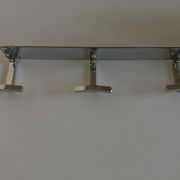 patère de salle de bain chrome art déco 1950