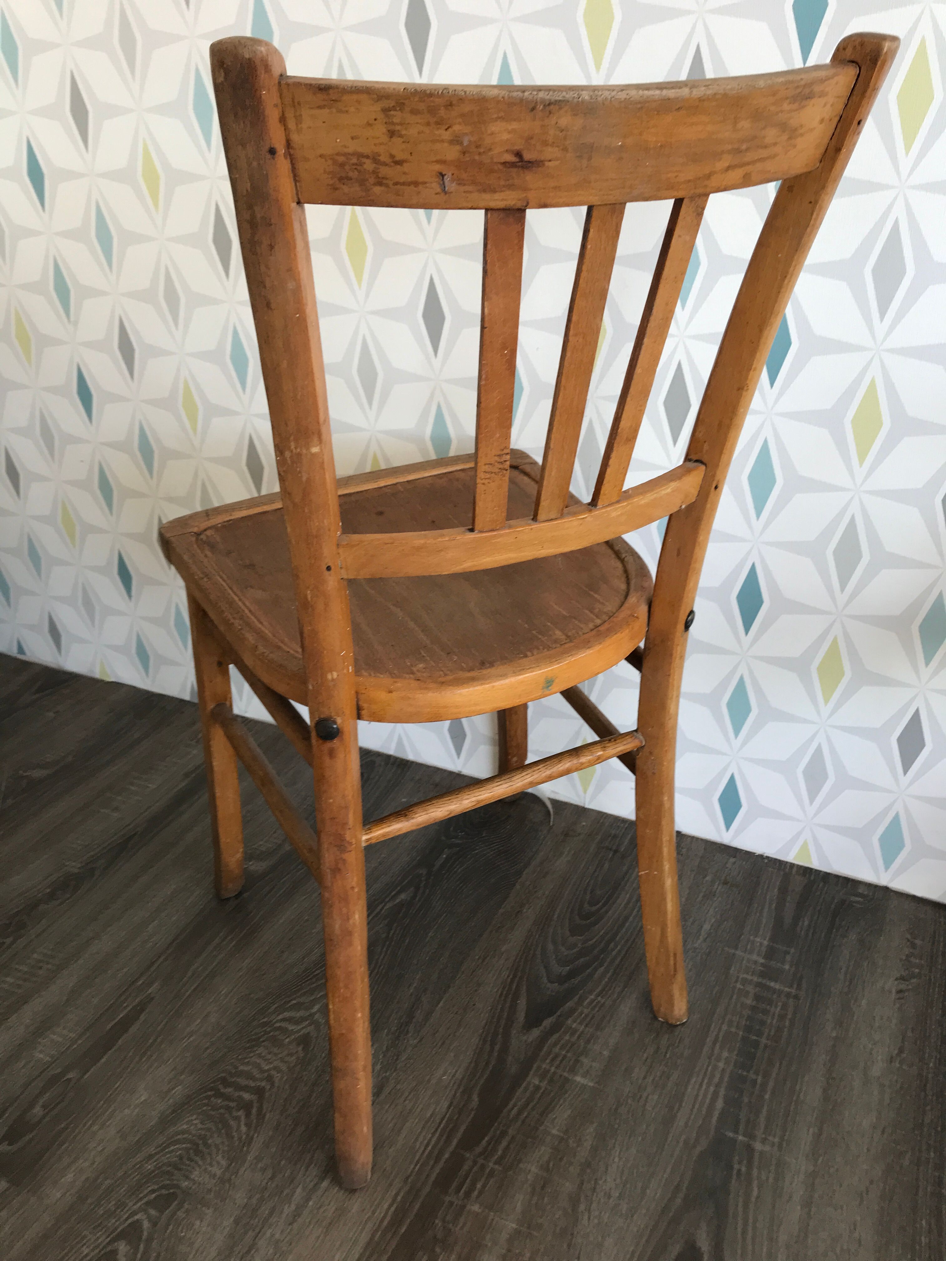 Light wood bistro chair