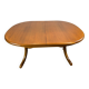 Mid Century Retro Teak Oval Danish Extending Dining Table (Circa 1960–1970)