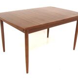 Scandinavian teak dining table, Sweden, 1960s