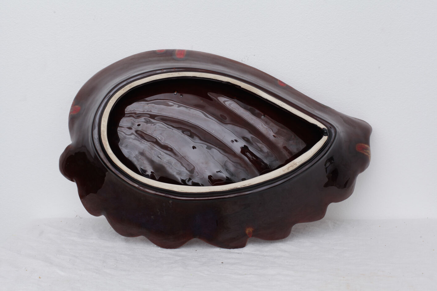 Vallauris ceramic fruit dish or cup