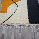 Handmade natural Berber rug 3x2 m