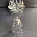 8 champagne flutes - cut crystal – cristalleries royales de champagne