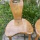 Suite de 4 tabourets de ferme