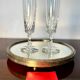 2 verres à champagne Baccarat m. Richelieu
