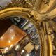 Louis xvi style mirror gilt wood with beveled glass leaf 19th c. period