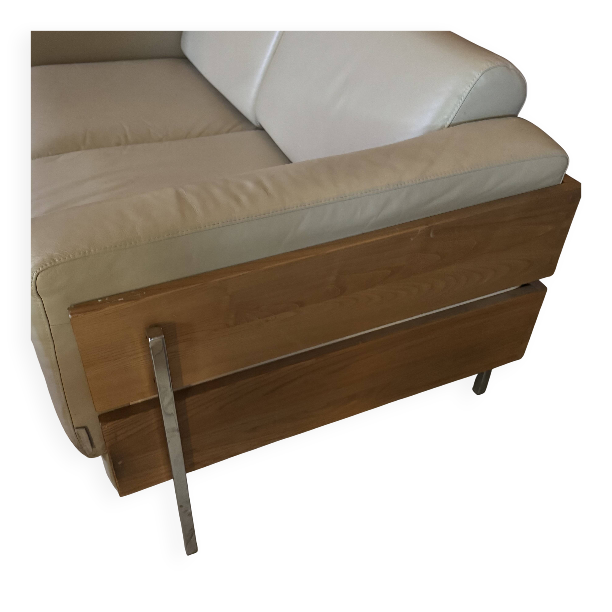 Canapé  2 places cuir Forum 11 de Robin Day  pour Habitat 2010