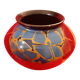 Vase boule Vallauris. Signé L.G.