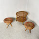 Table basse en rotin 1960