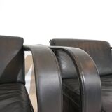 Ensemble de salon en cuir Otto Zapf Arcona pour collection d'art