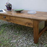 Old country coffee table in walnut