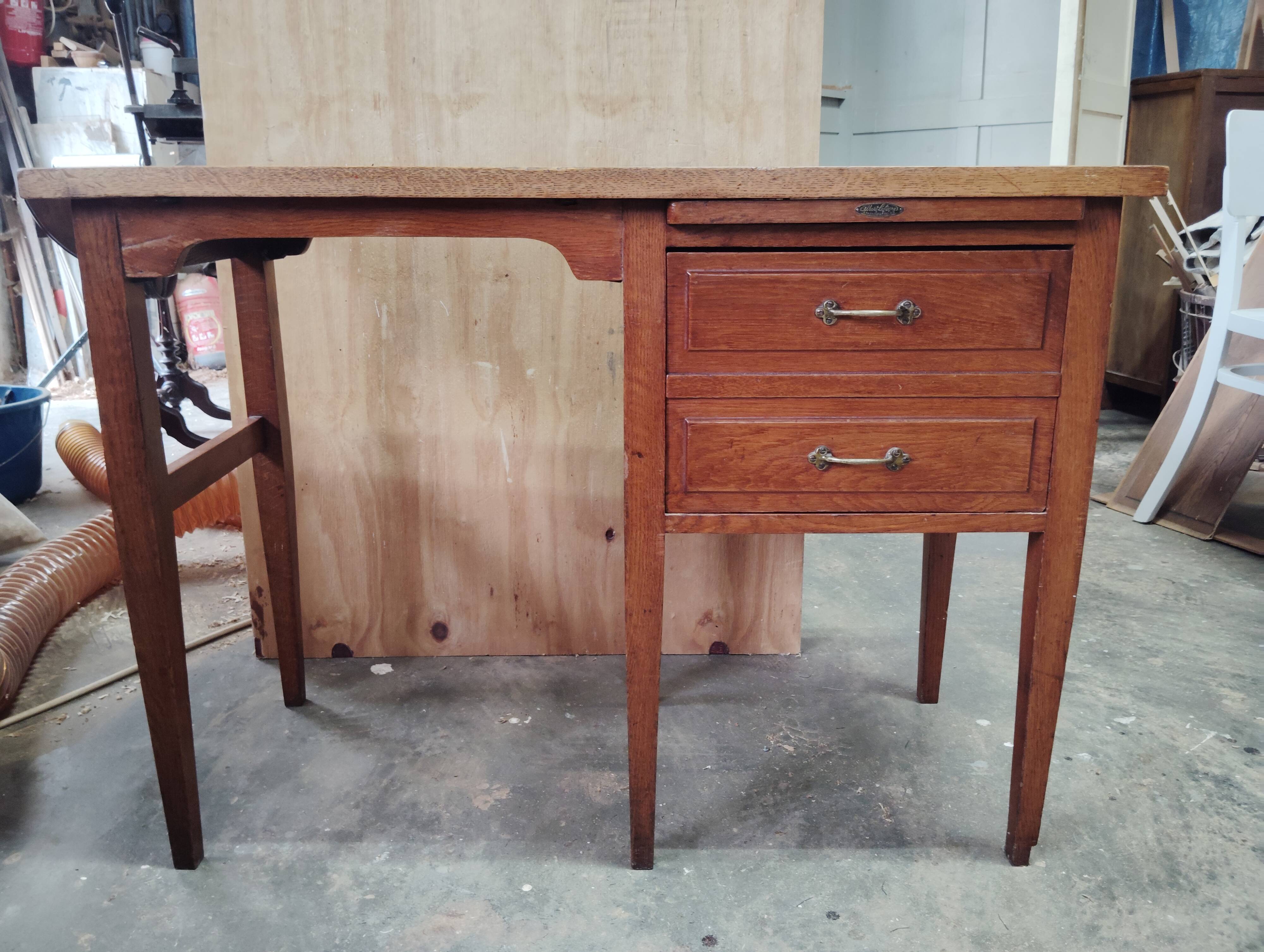Small vintage oak desk