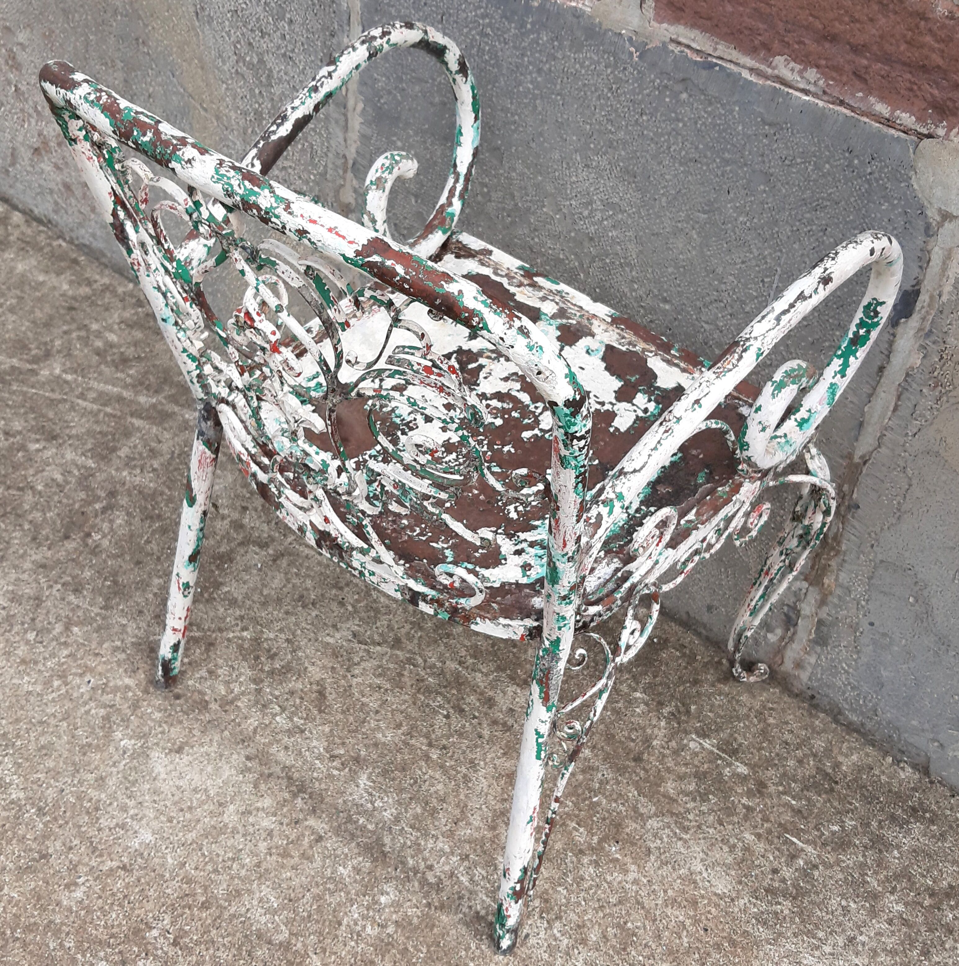 Fauteuil en fer forgé