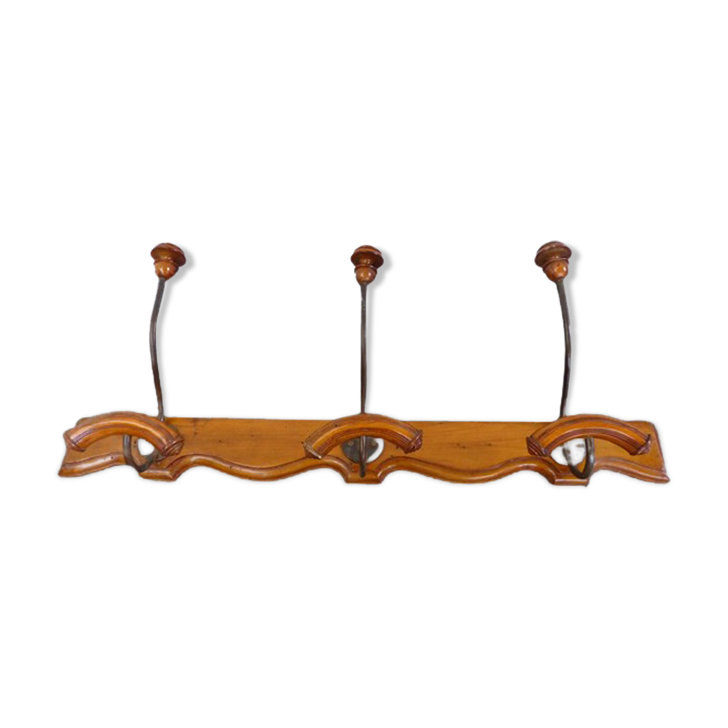Vintage wood coat rack