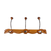 Patère porte-manteau bois vintage