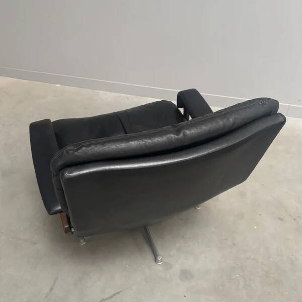 King chair with hocker by Strässle, 1960s