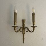 Lot de 2 appliques murales style Louis XV en bronze dorée