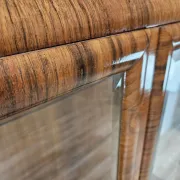 French Art Decò display cabinet from the 1940s in walnut