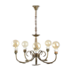 Art-deco brass chandelier, 1930s