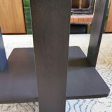 Art deco coffee table in wood and glass