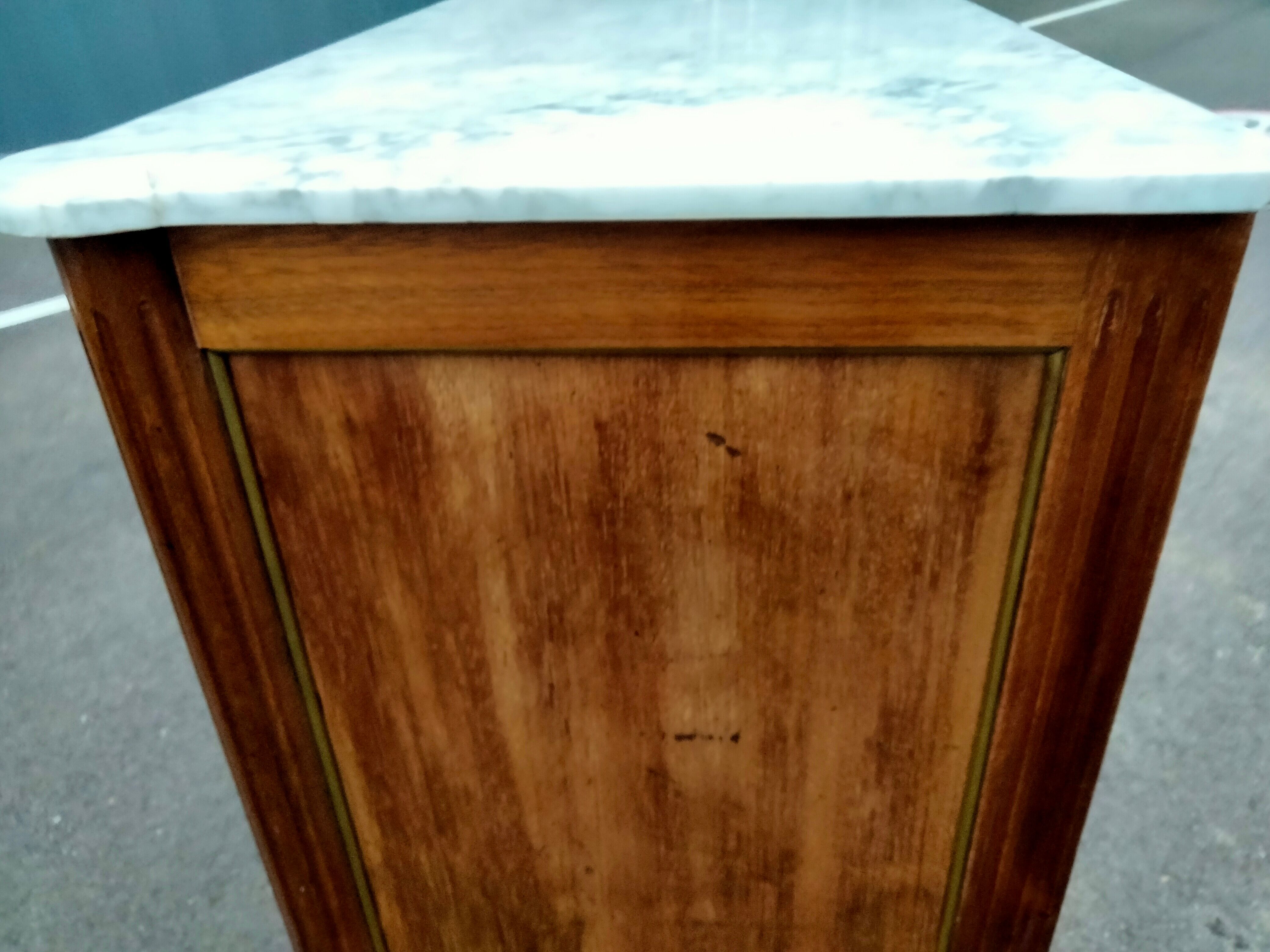Commode style louis xvi ancienne plateau marbre