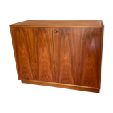 Low vintage blond walnut buffet