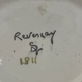 REVERNAY. Barbotine vase sculpture 1970s h 25cm