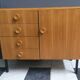 Blond wood sideboard cabinet 1970s