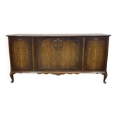 1950s English Chippendale Walnut Sideboard
