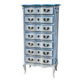 Weekly chest (7 drawers) patinated Provençal style