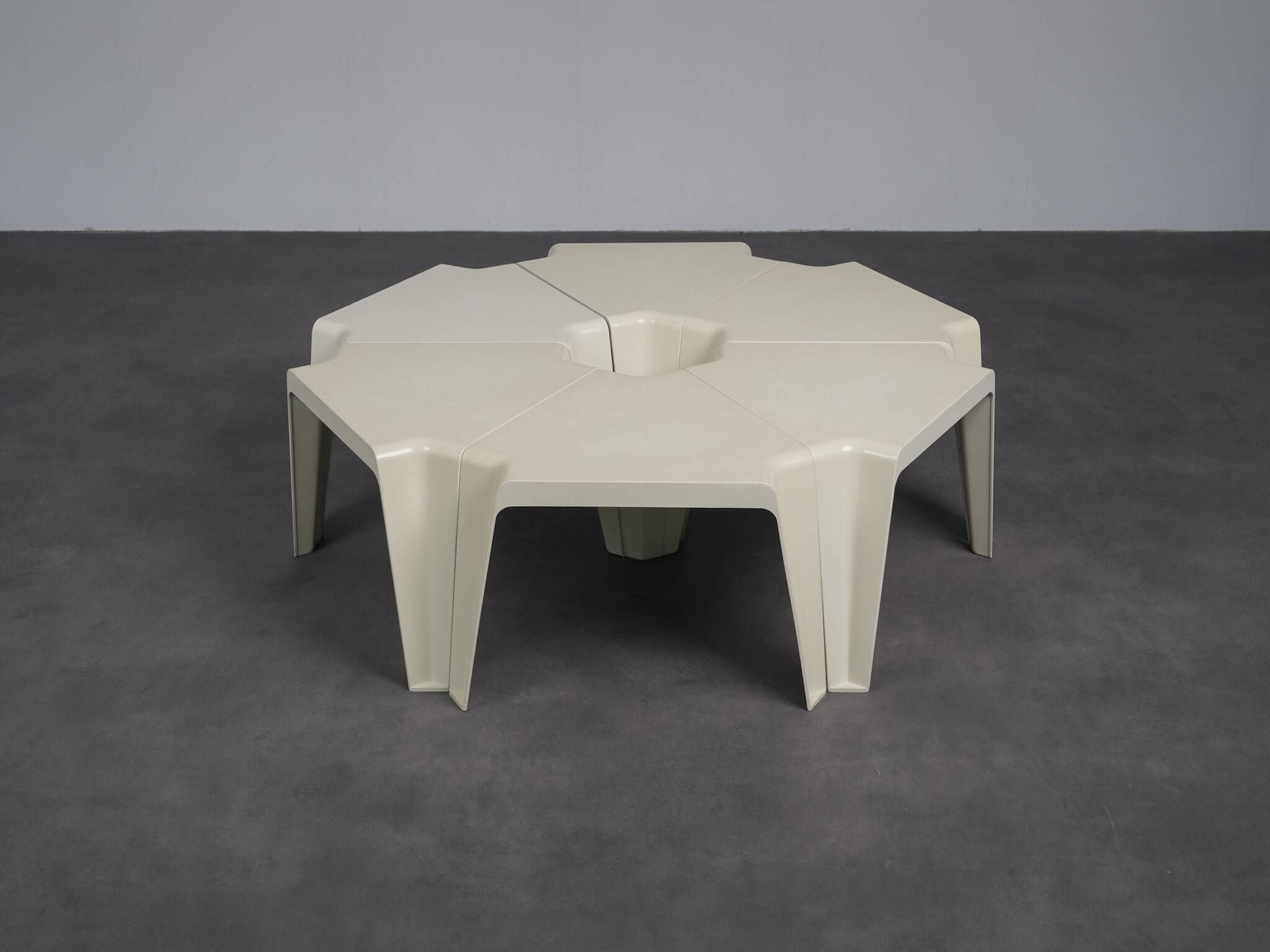 Set of 6 modular tables by Helmut Bätzner for Bofinger, Germany, 1970s