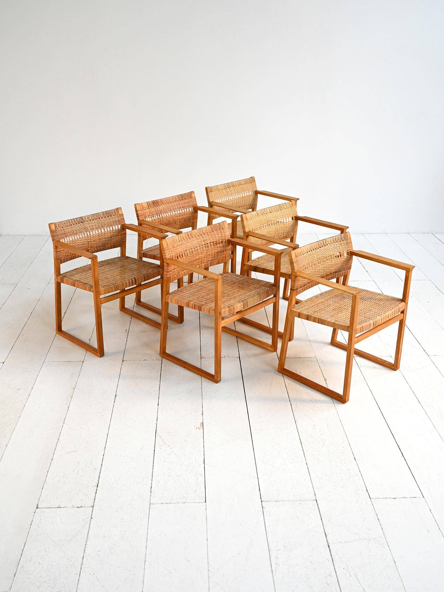 “BM62” Chairs by Børge Mogensen Lauritsen 1950s