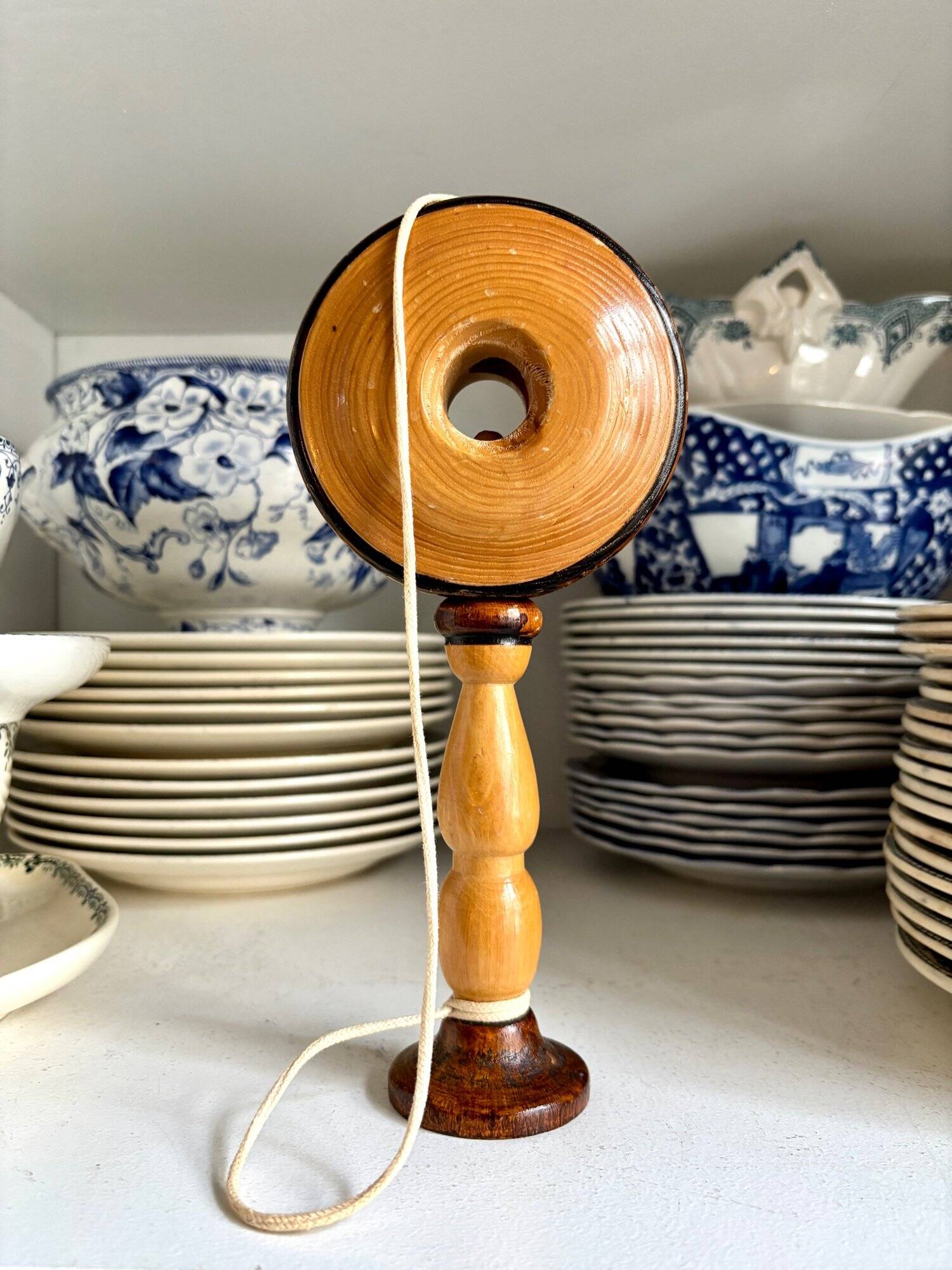 Bilboquet in light and dark wood