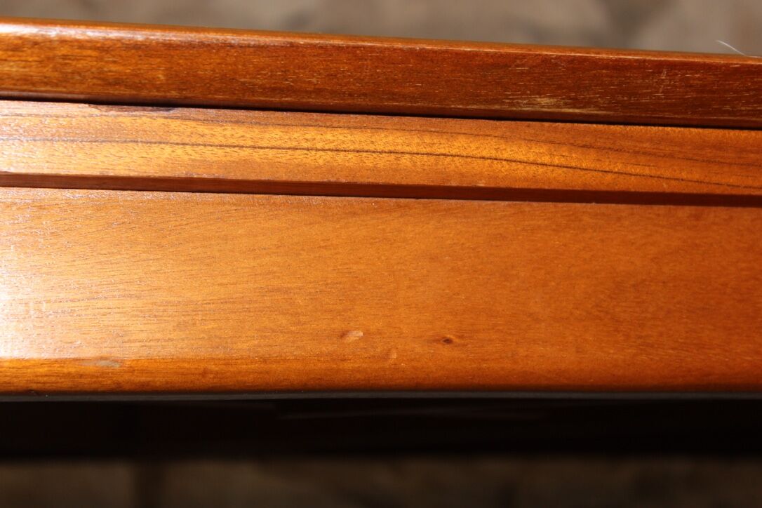 Vintage rectangular teak table with 2 extension spieces, 1960s