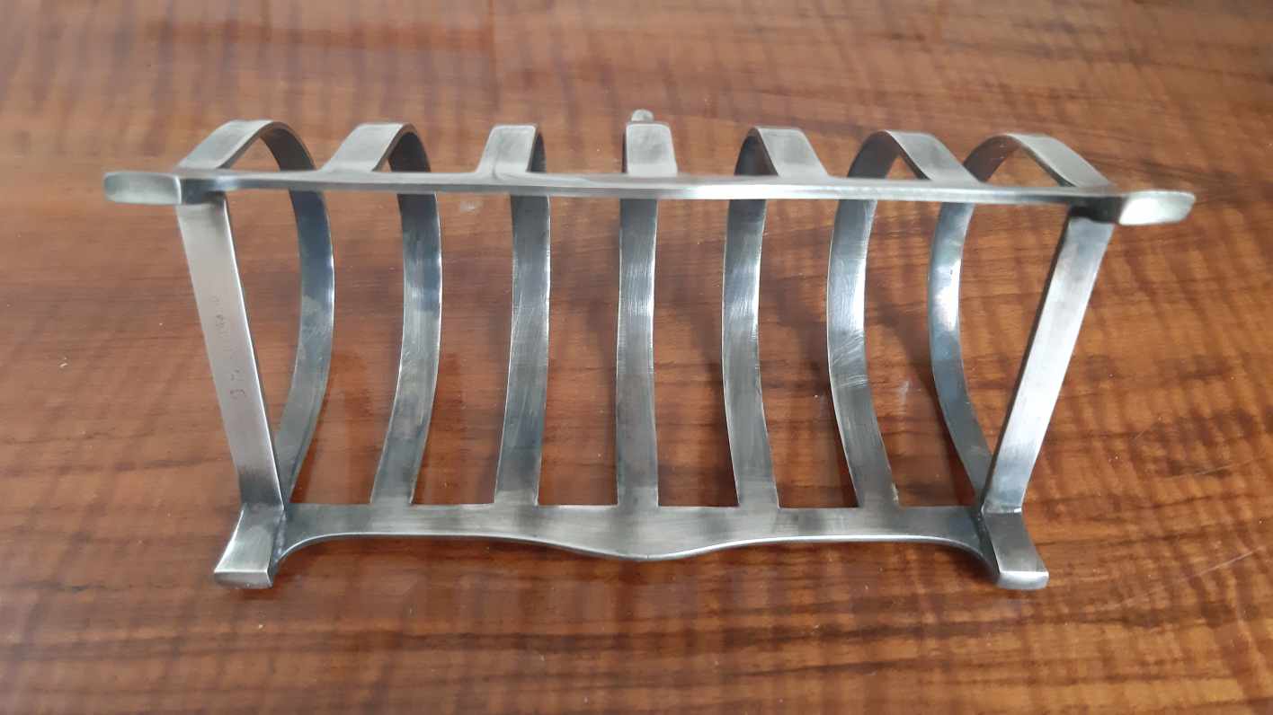 Toast door silver metal